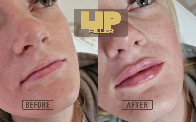 Lip Filler Before and After Treatment