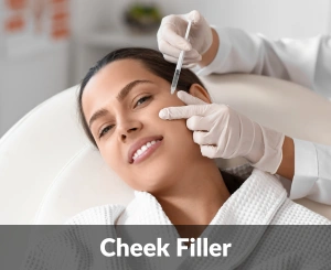 Cheek filler treatment in Windsor at Bare Brilliance for natural mid-face lift.