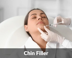 Chin filler in Windsor to enhance facial balance at Bare Brilliance.
