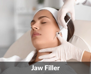 Jawline filler treatment in Windsor for a defined, contoured look.